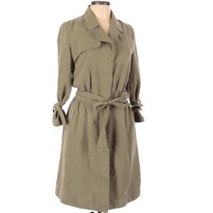 BANANA REP. Soft Olive Military Light Trench Coat